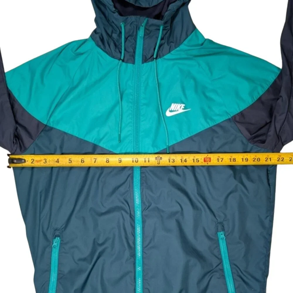 Nike Sportswear Windrunner Hooded Jacket Teal Navy Blue Men's Medium